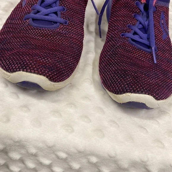 Vionic Adley Pink Purple Lace Up Fabric Athletic Shoes - Picture 12 of 12